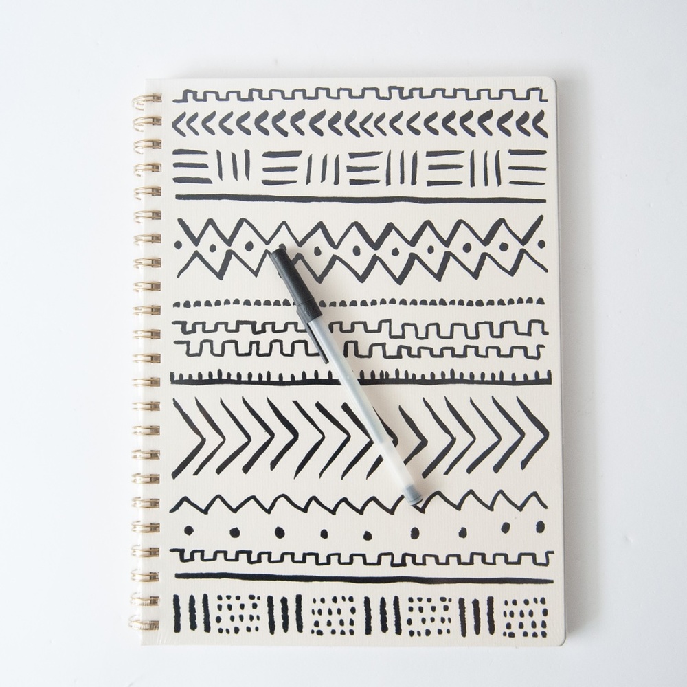 Print Fresh Large Spiral Bound Hardcover Lined Notebook